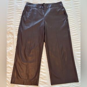 Chico's Faux leather cropped pants -size US 14 (Chico’s size 2.5)